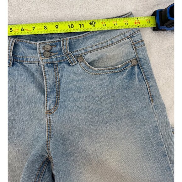 Code Bleu Women's Embellished Annette Denim Capri Pants - Picture 5 of 10